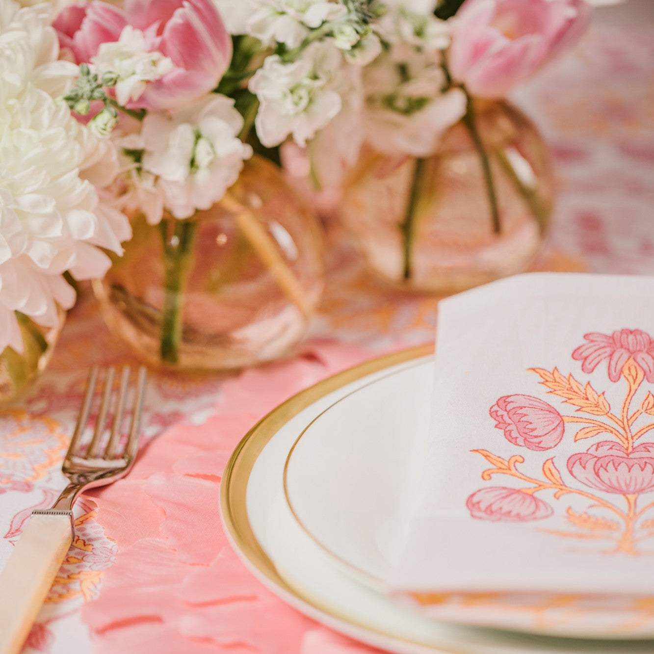 Pink Lily Napkin