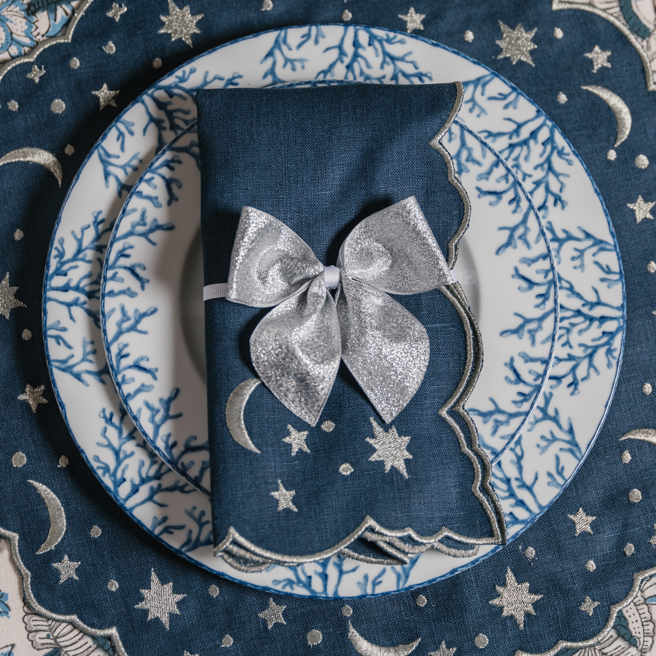 Rent: Celestial Embroidered Napkin