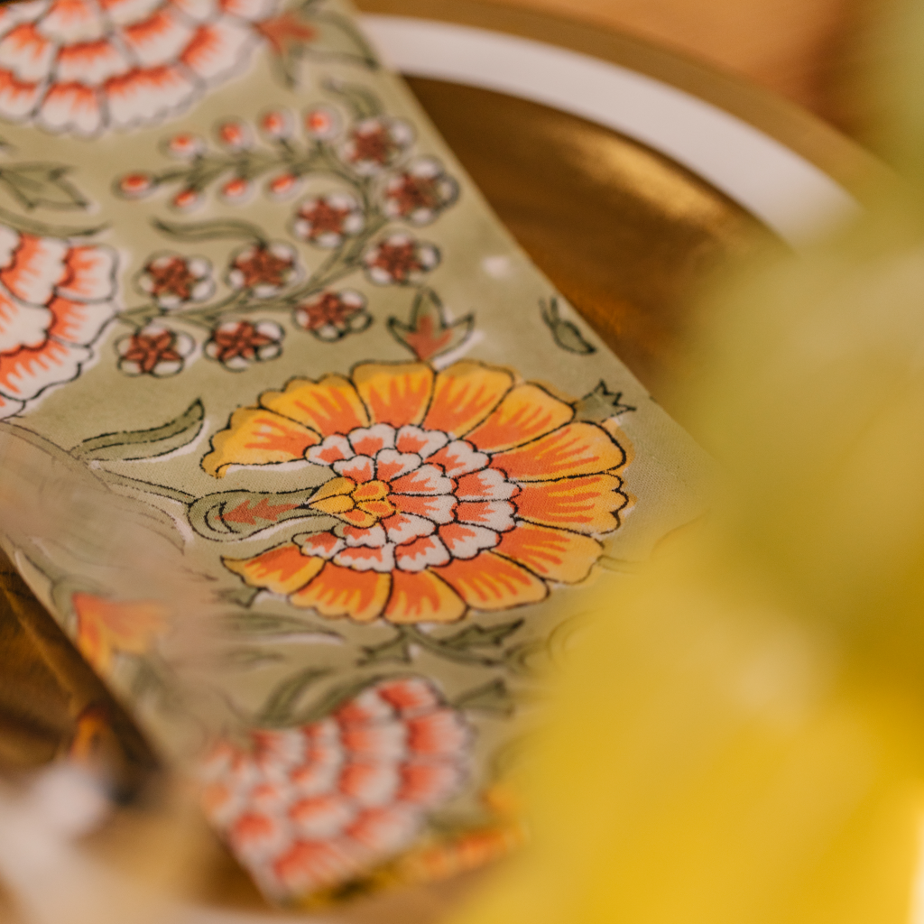 Dahlia Moss Napkin