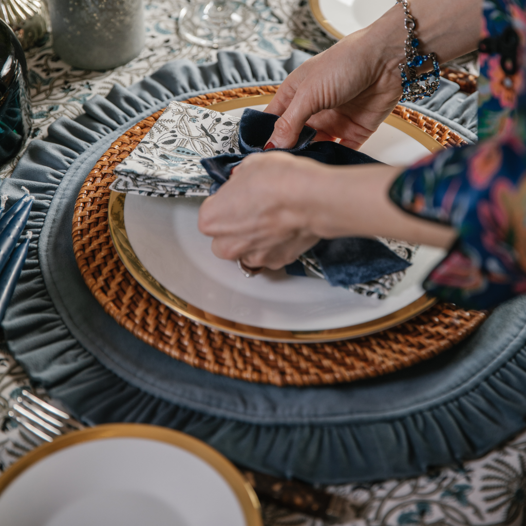 Brown Rattan Charger Plate