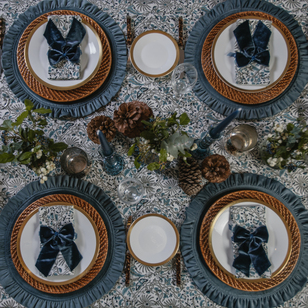 Brown Rattan Charger Plate