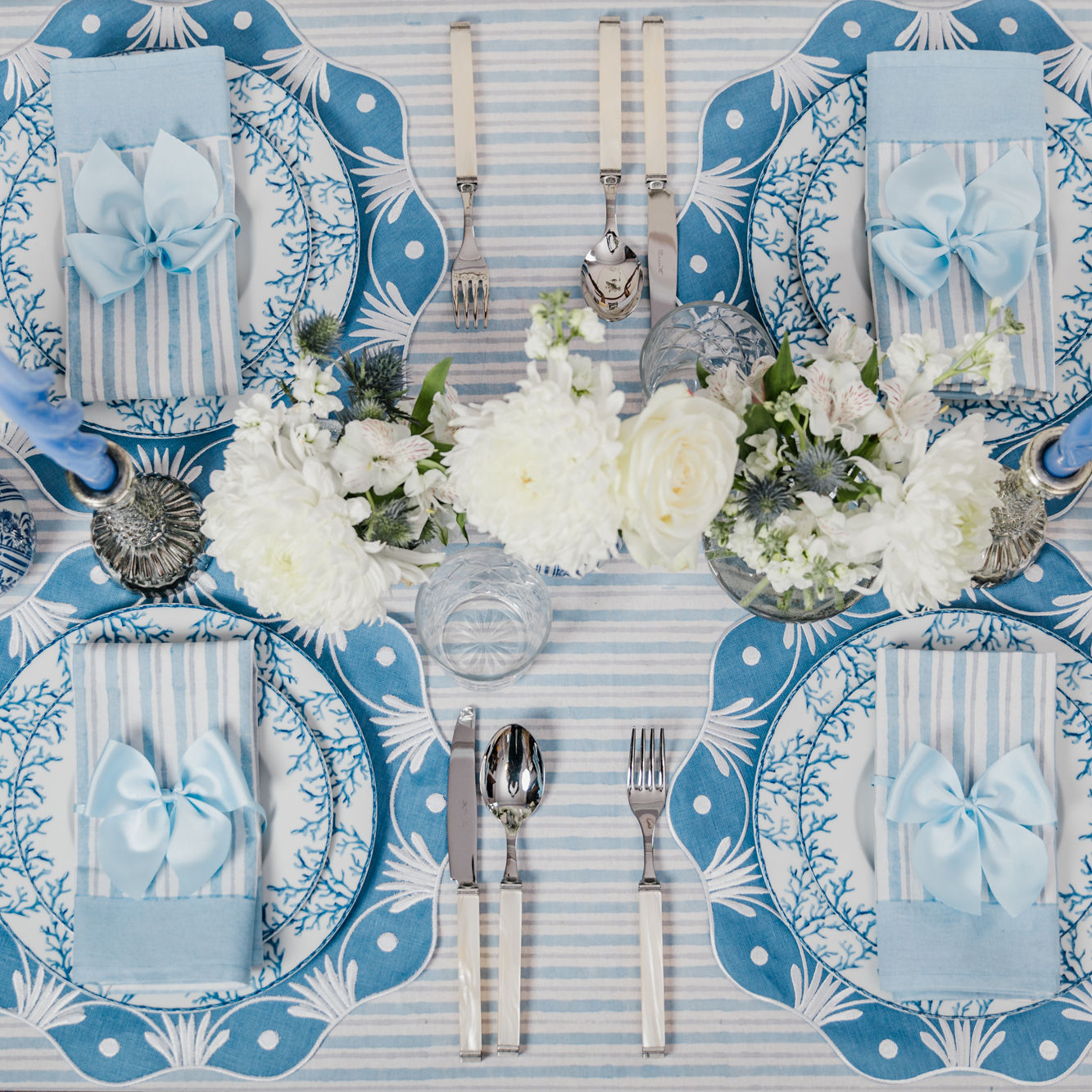 Bluebell Stripe Napkins (Set of Two)