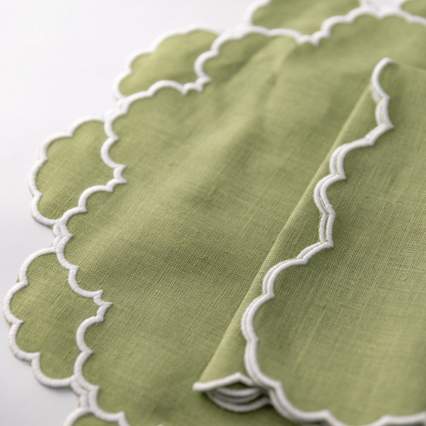Rent: Fern Embroidered Napkin
