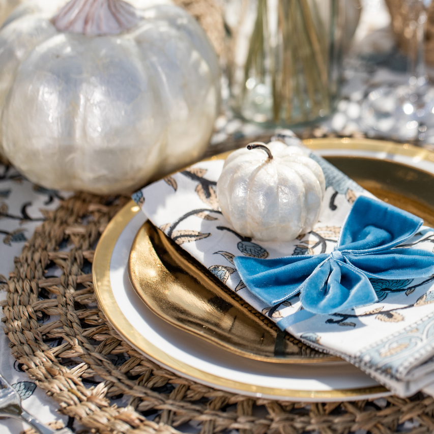 Capiz Shell Pumpkin Trio