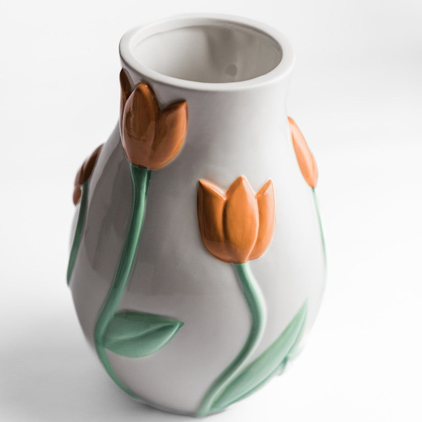 Apricot Tulip Vase