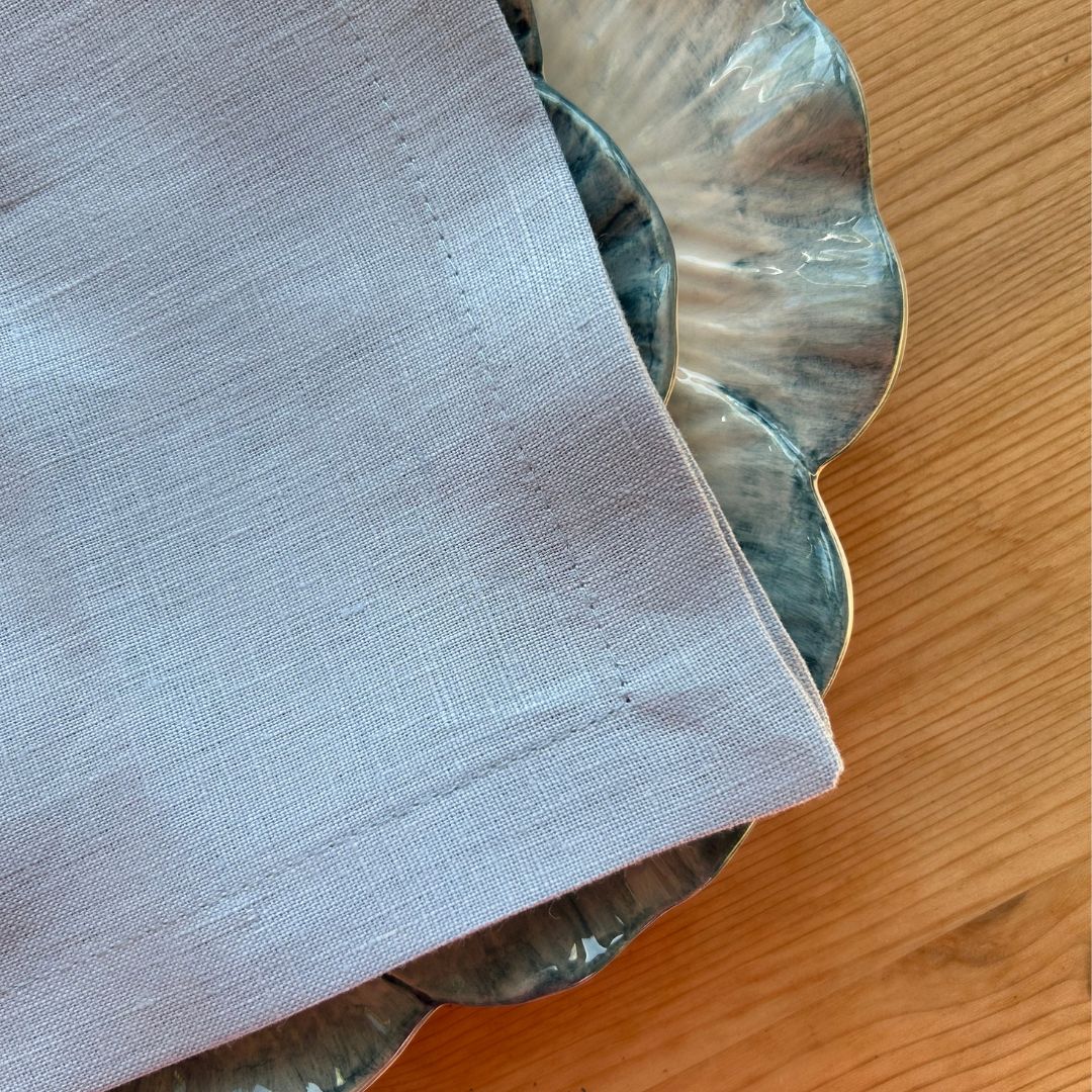 Rent: Pale Blue Linen Napkin