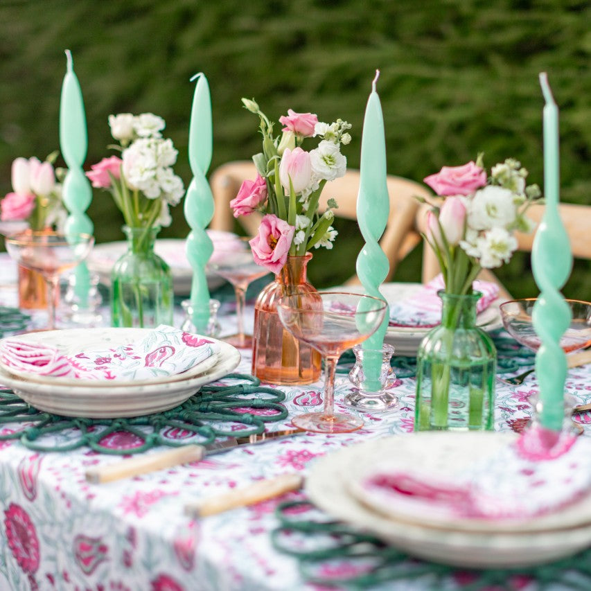 Spearmint Glossy Twist Candle Duo