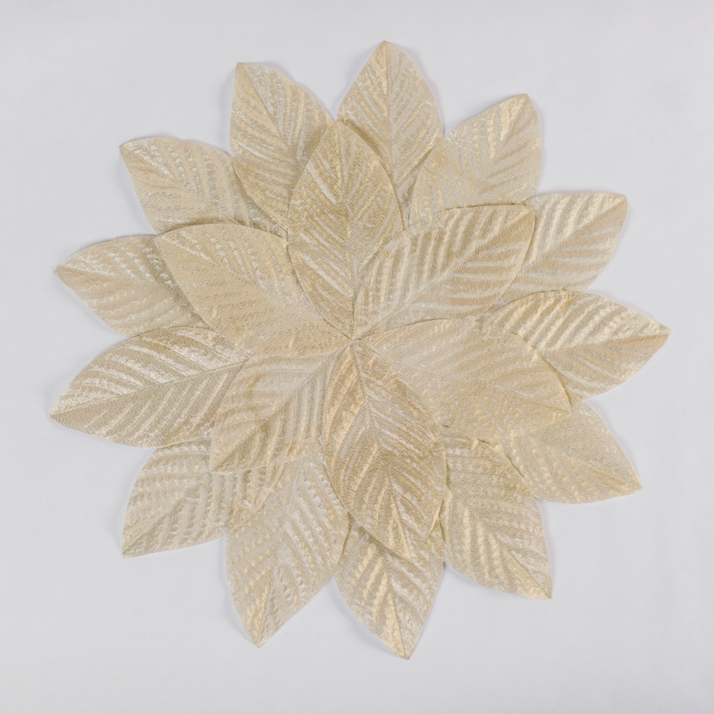 Champagne Gold Leaf Placemats (Set of Four)