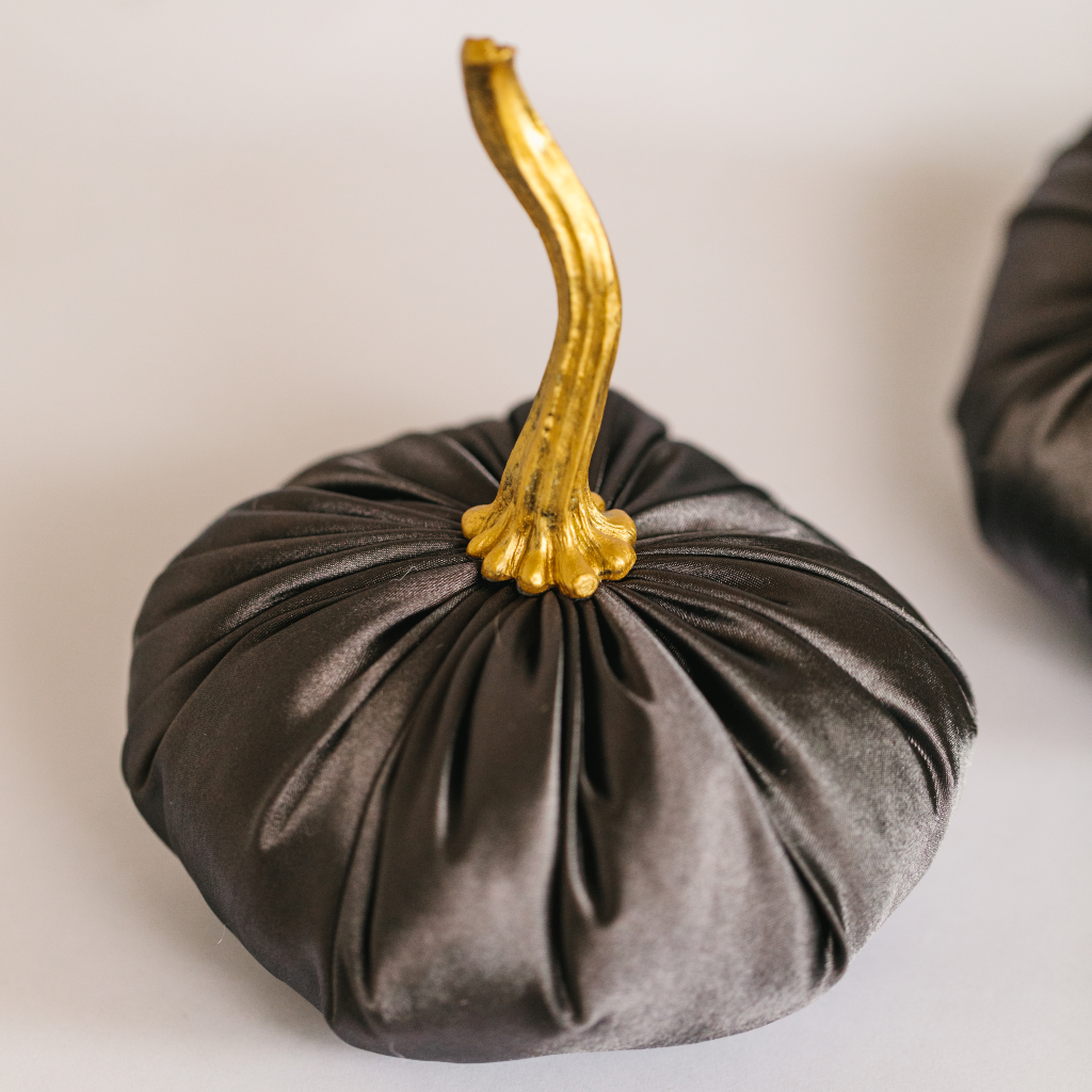 Duo of Granite Satin Pumpkins