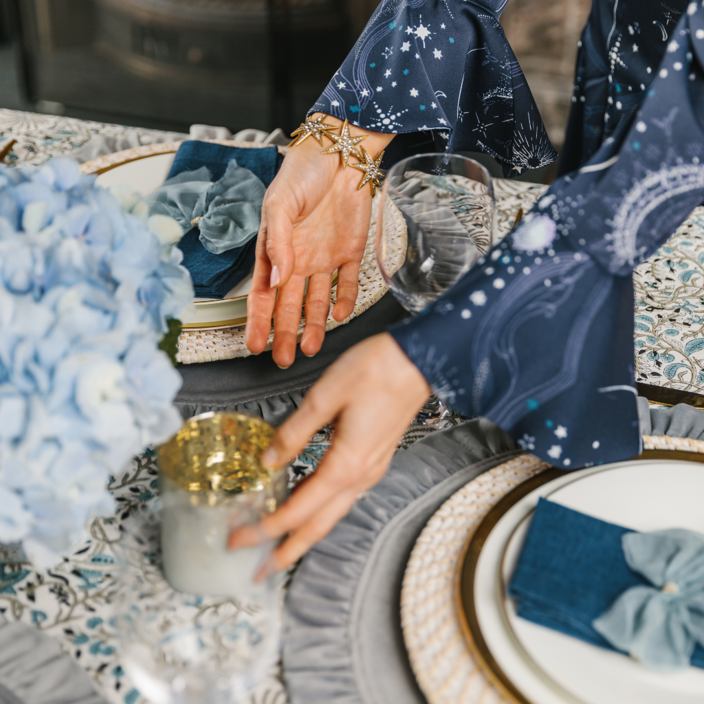 Frosted Silver and White Candle Holders (Set of Two)