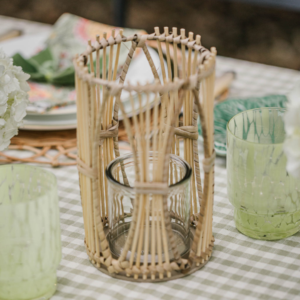 Woven Rattan Lantern