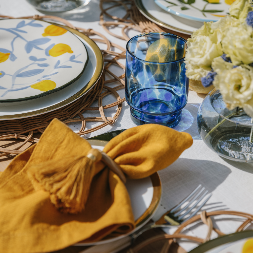 Mustard Linen Napkins (Set of Two)