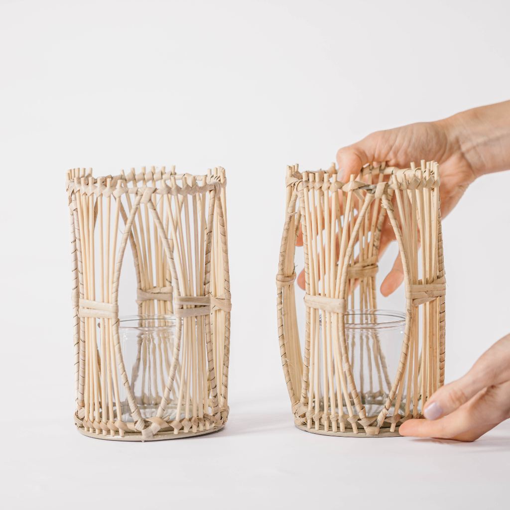 Woven Rattan Lantern
