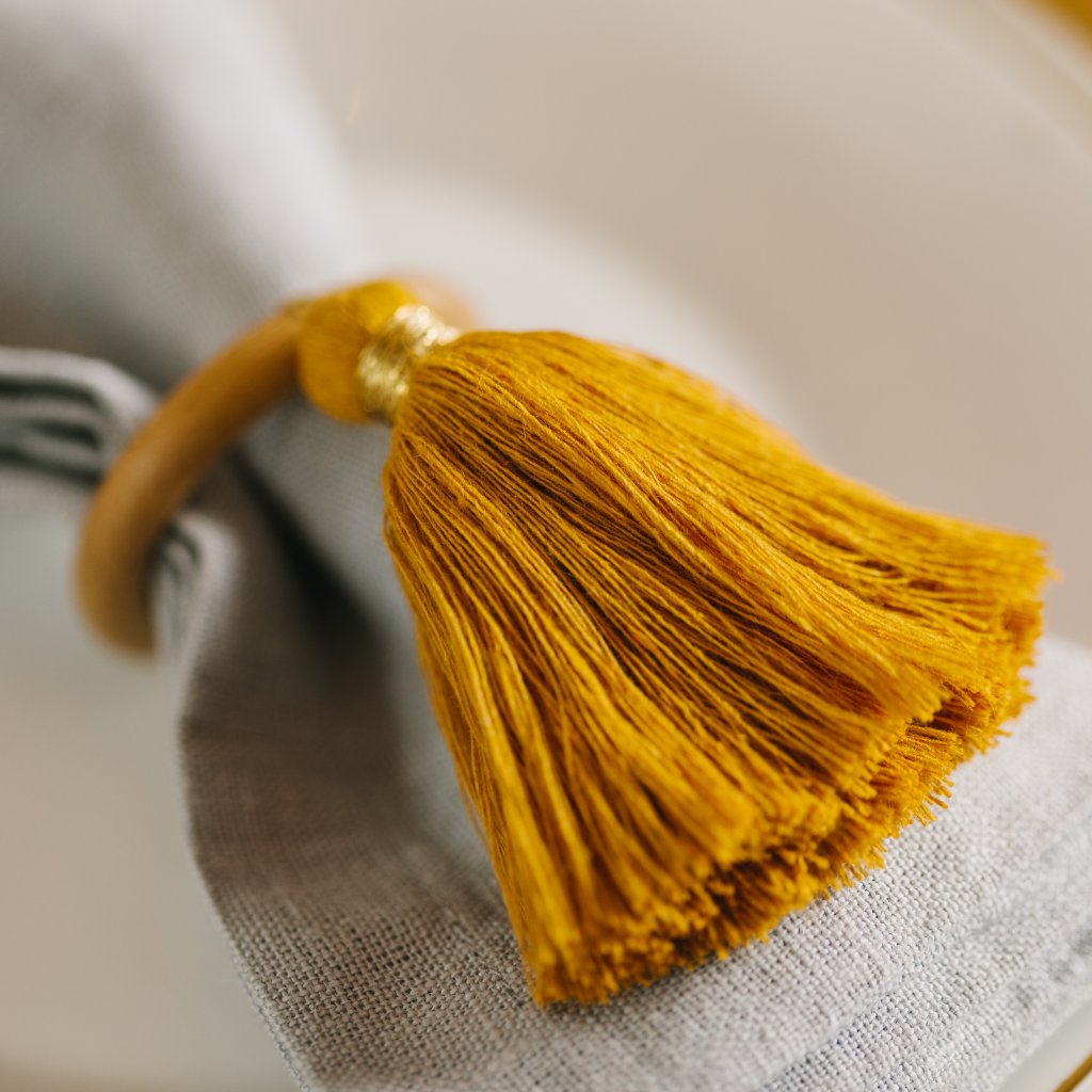 Ochre Napkin Tassels (Set of Two)