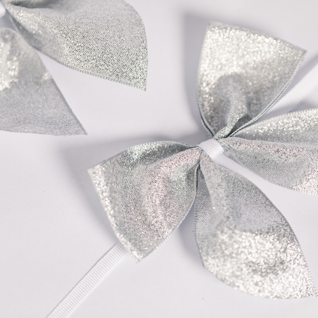 Silver Napkin Bows (Set of Two)