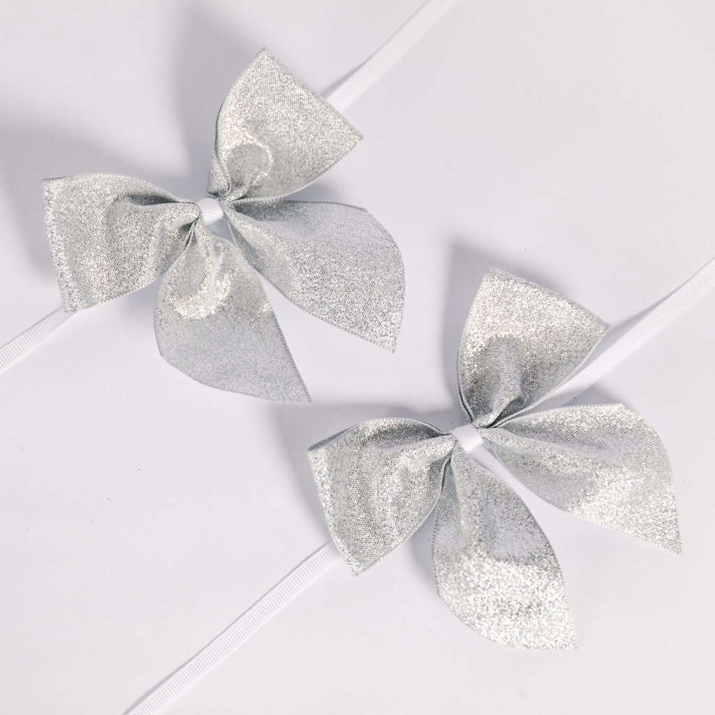 Silver Napkin Bows (Set of Two)