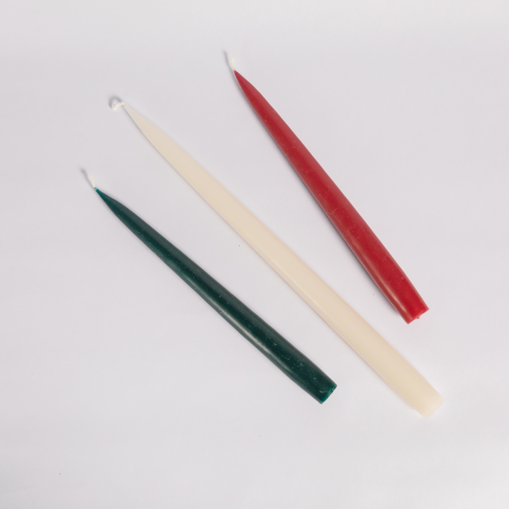 Festive Taper Dinner Candle Set