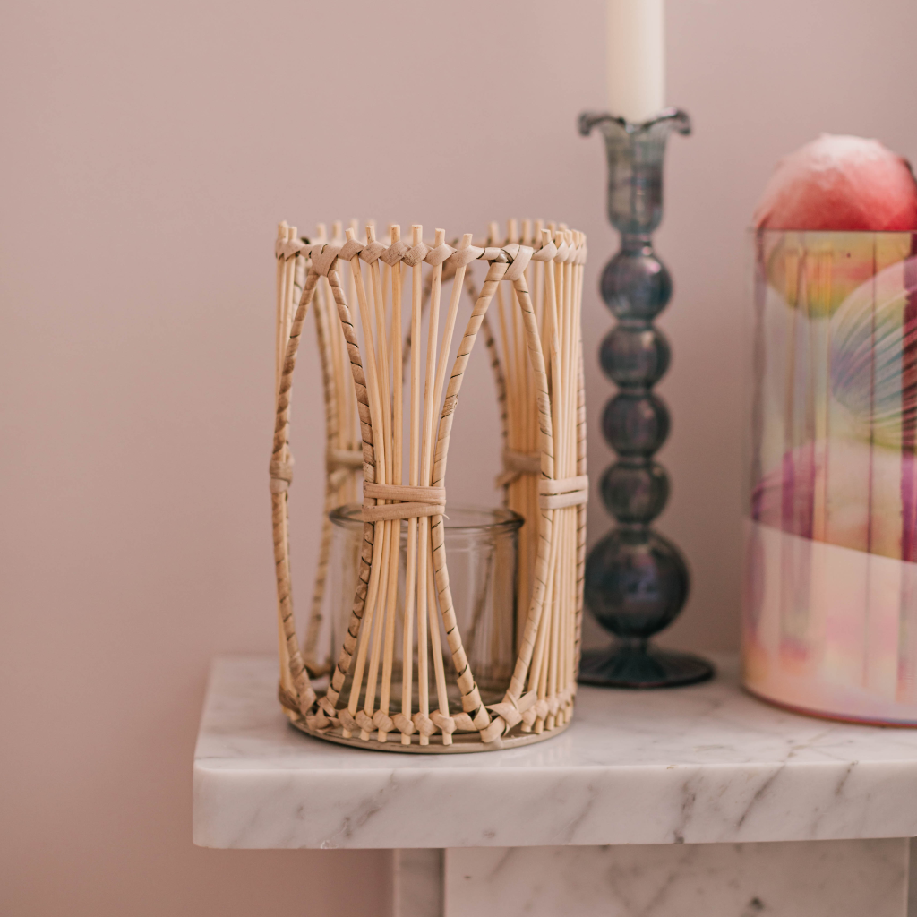 Woven Rattan Lantern