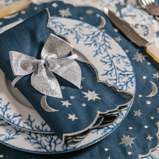 Celestial Embroidered Napkin