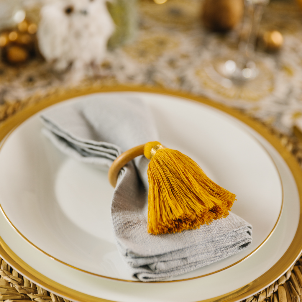 Ochre Napkin Tassels (Set of Two)