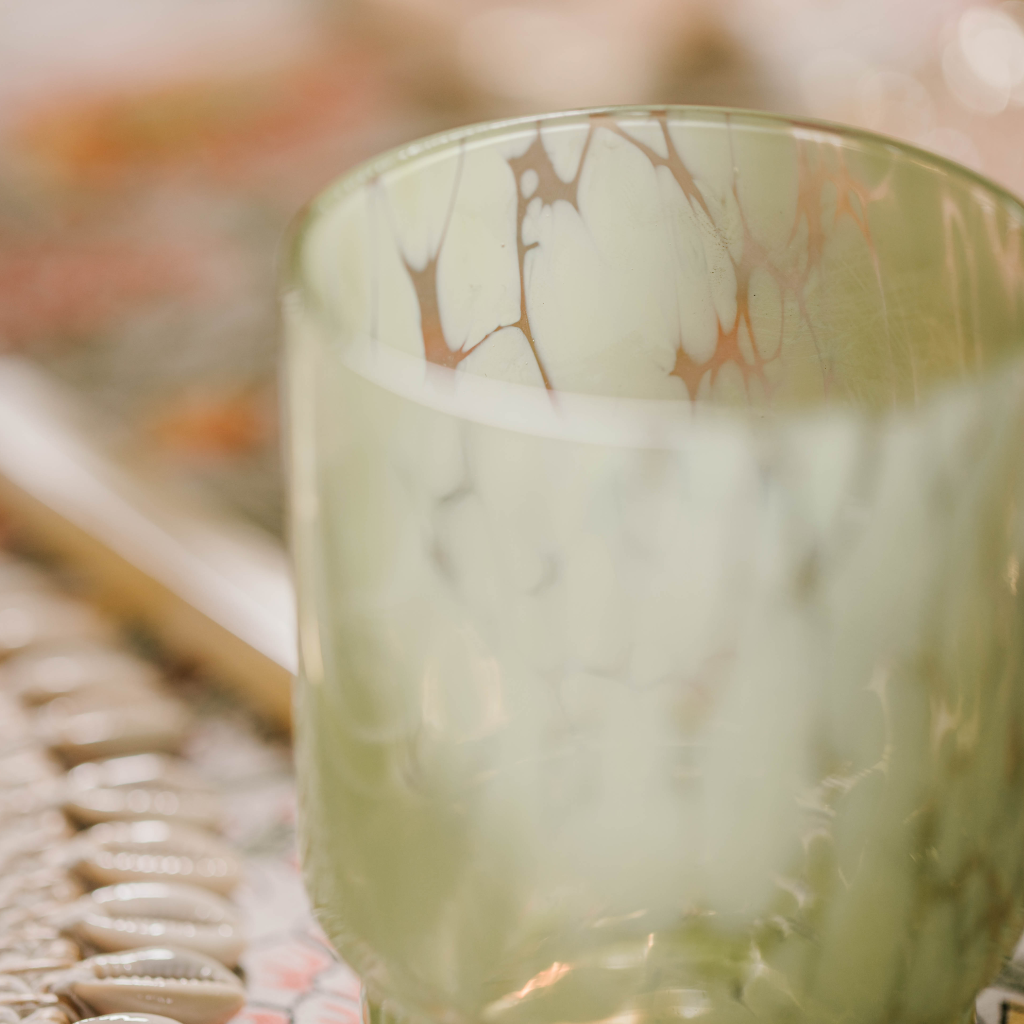Green Tortoise Glasses (Set of Two)