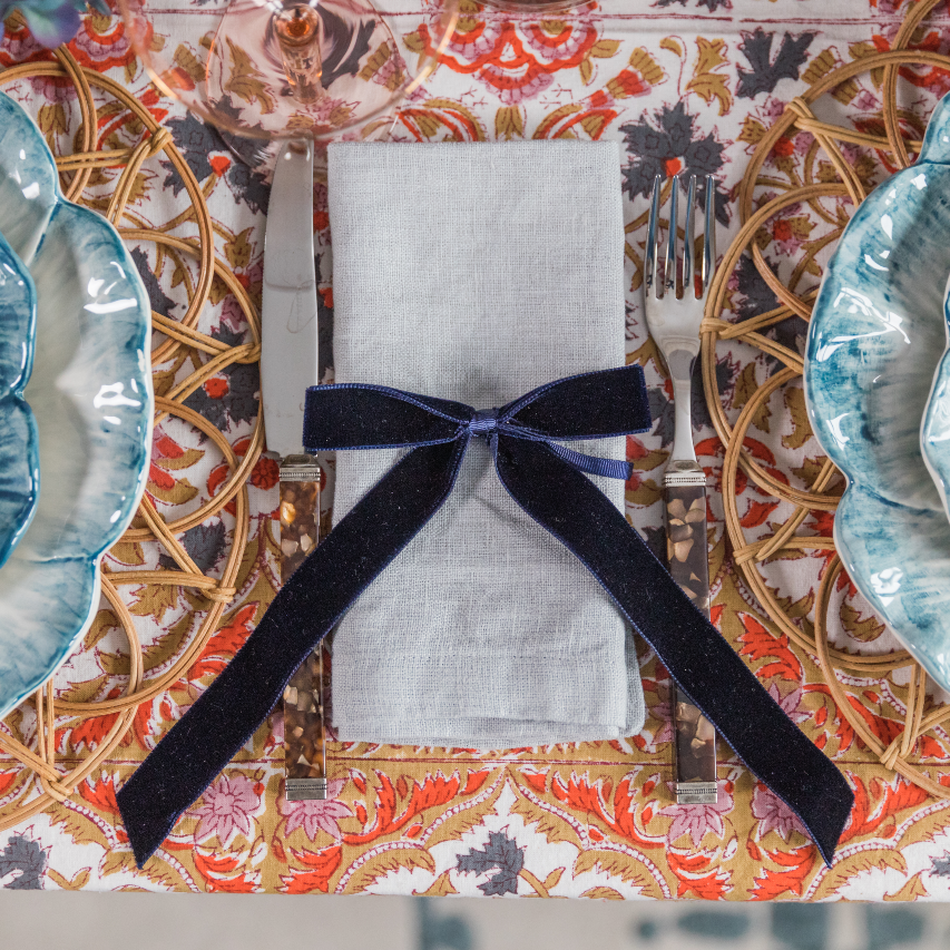 Dove Grey Linen Napkins (Set of Two)