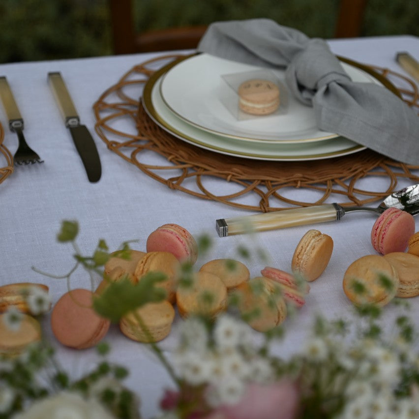 Rent: Dove Grey Linen Napkin