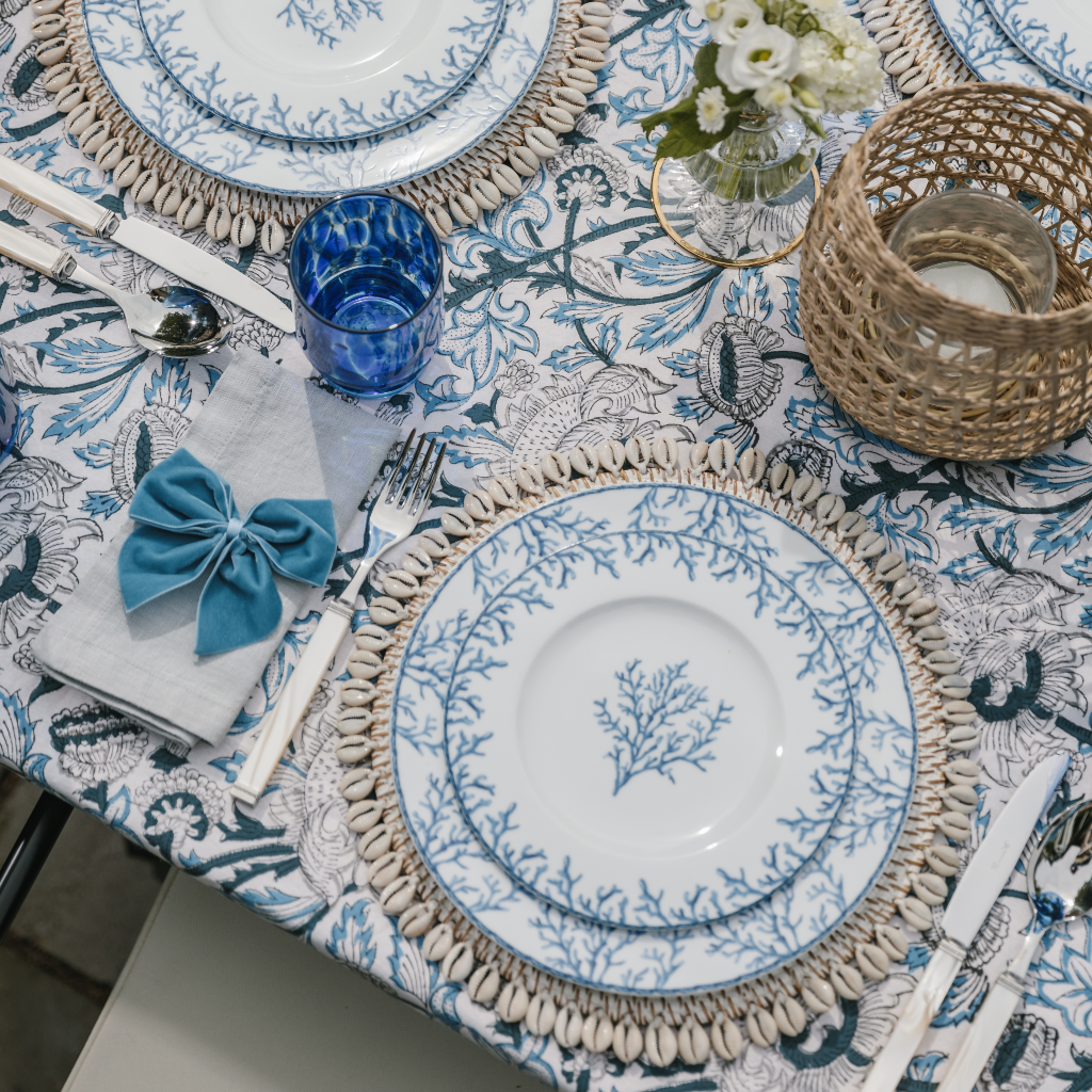 Rent: Lapis Blue Tablecloth