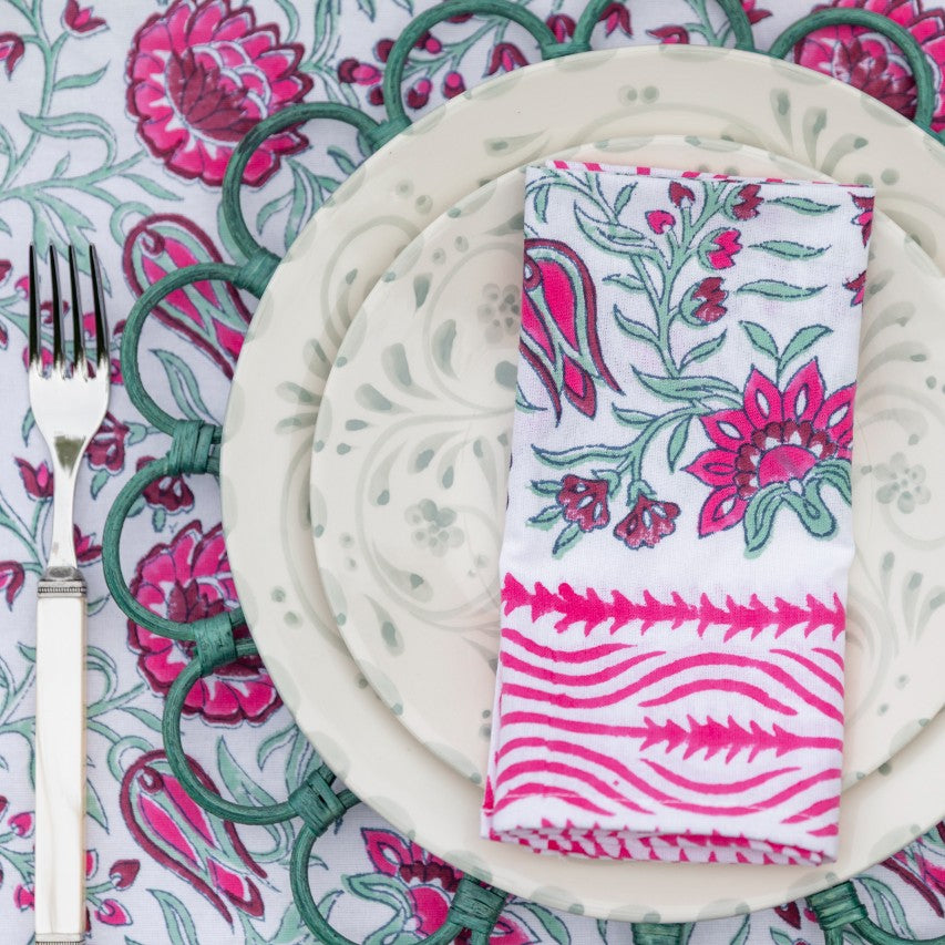 Sage Floral Dinner Plate