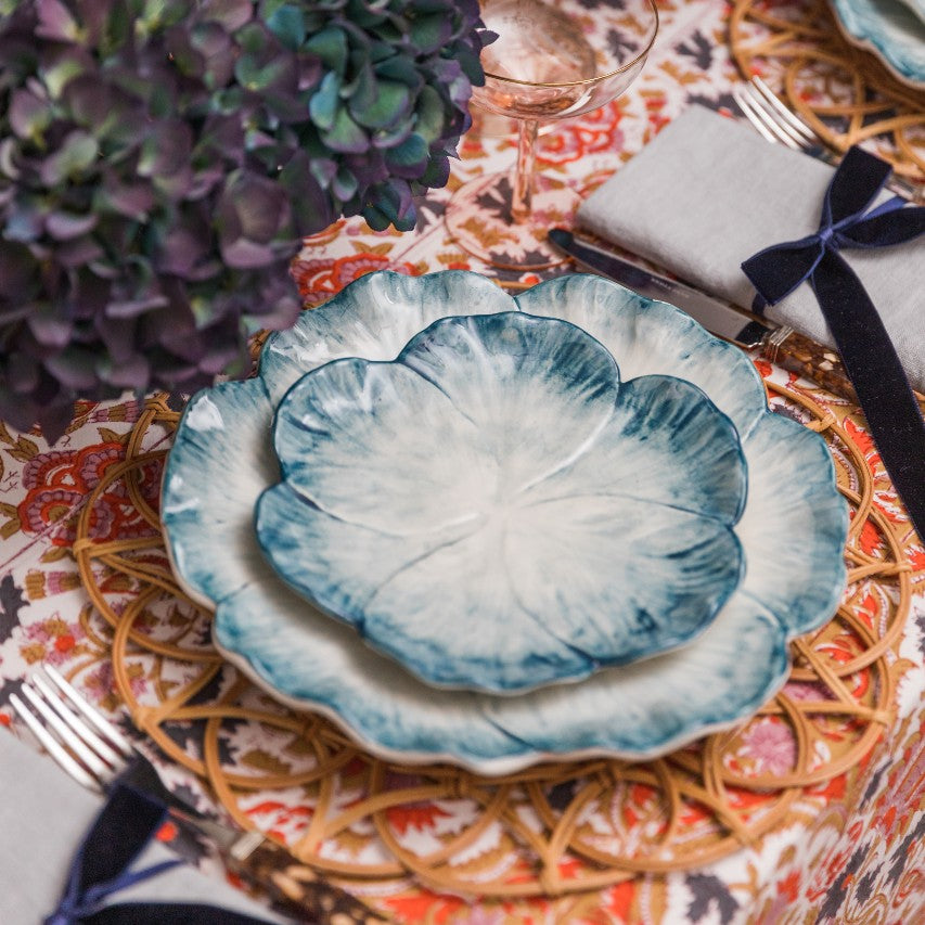 Blue Tulip Dinner Plate