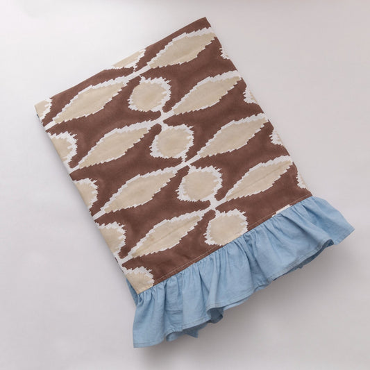 Aurora Ikat Ruffle Tablecloth