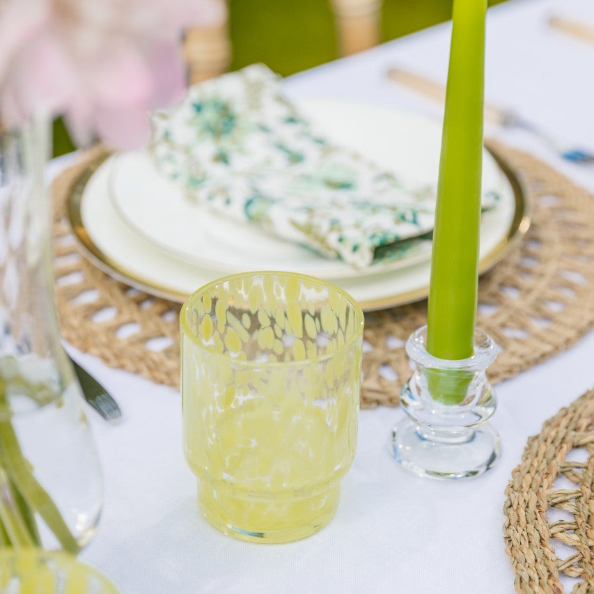 Green Tortoise Glasses (Set of Two)