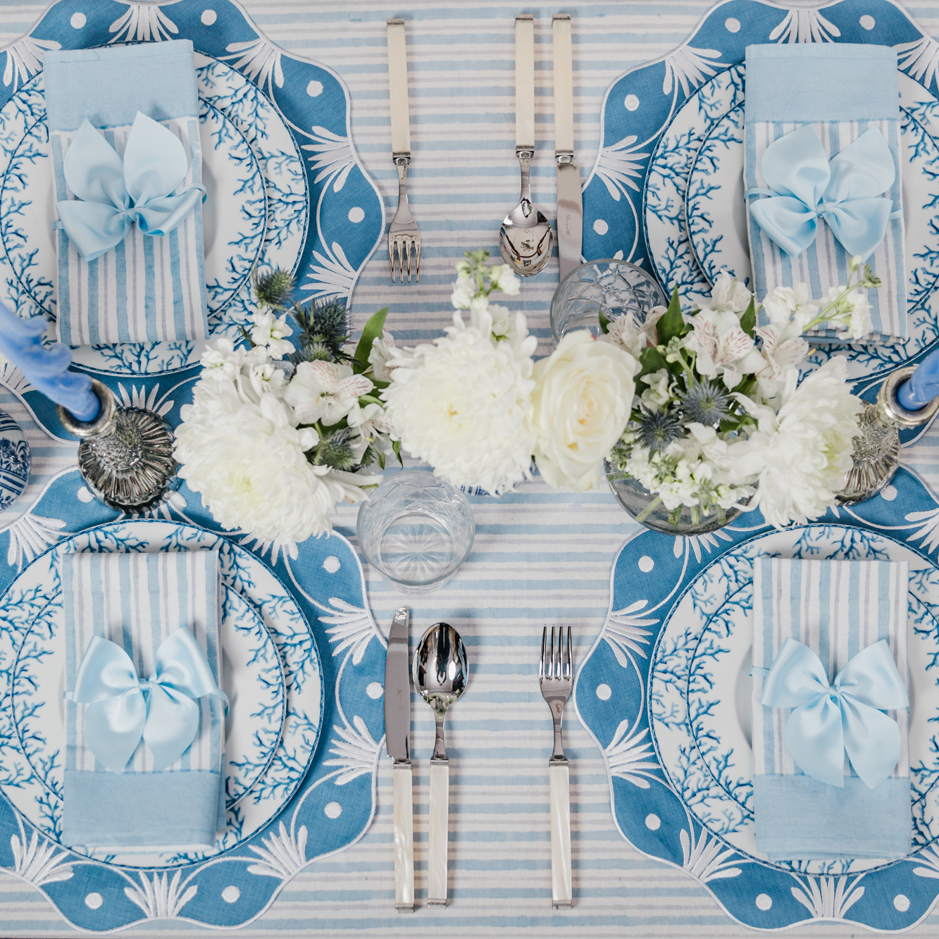 Rent: Bluebell Embroidered Placemat