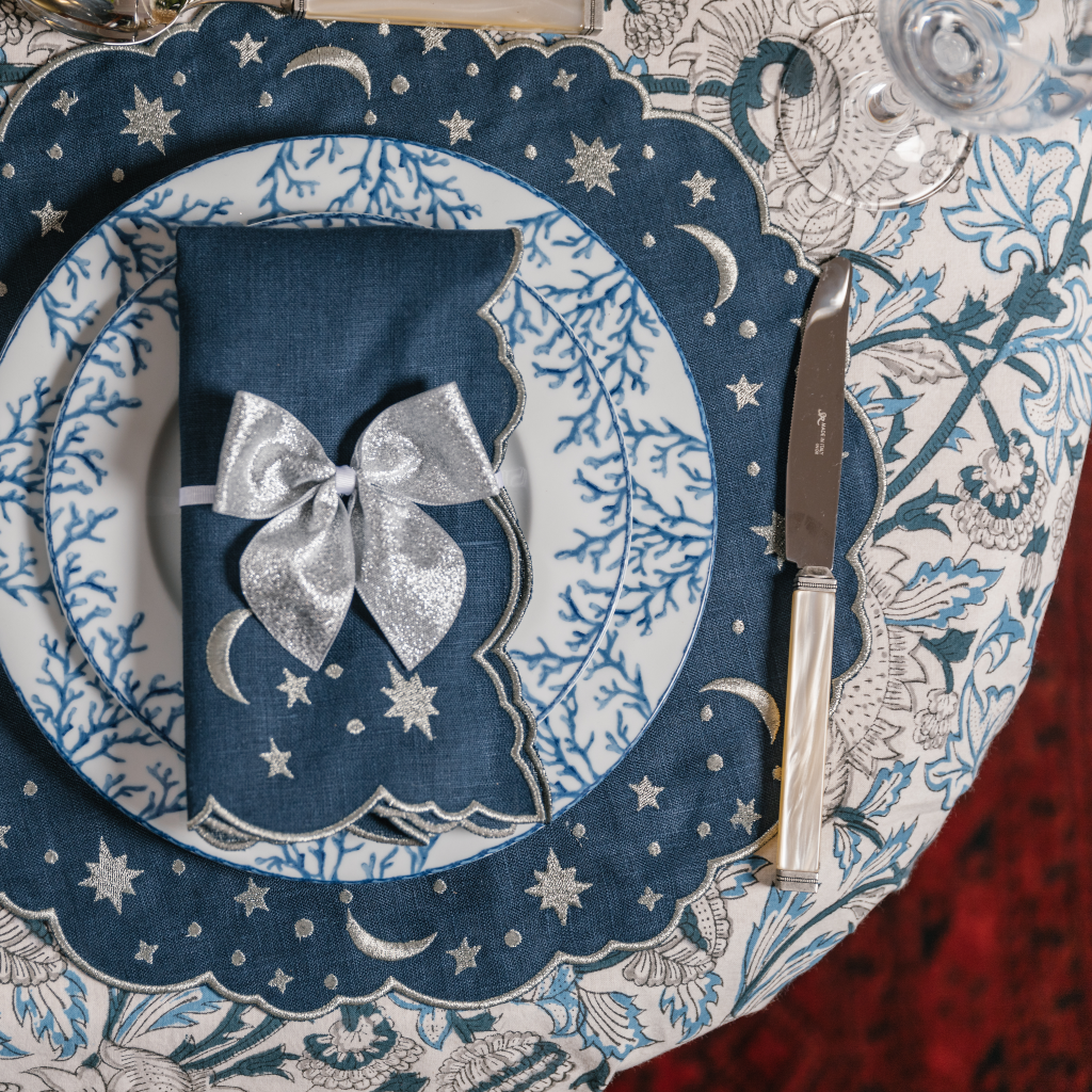 Rent: Lapis Blue Tablecloth