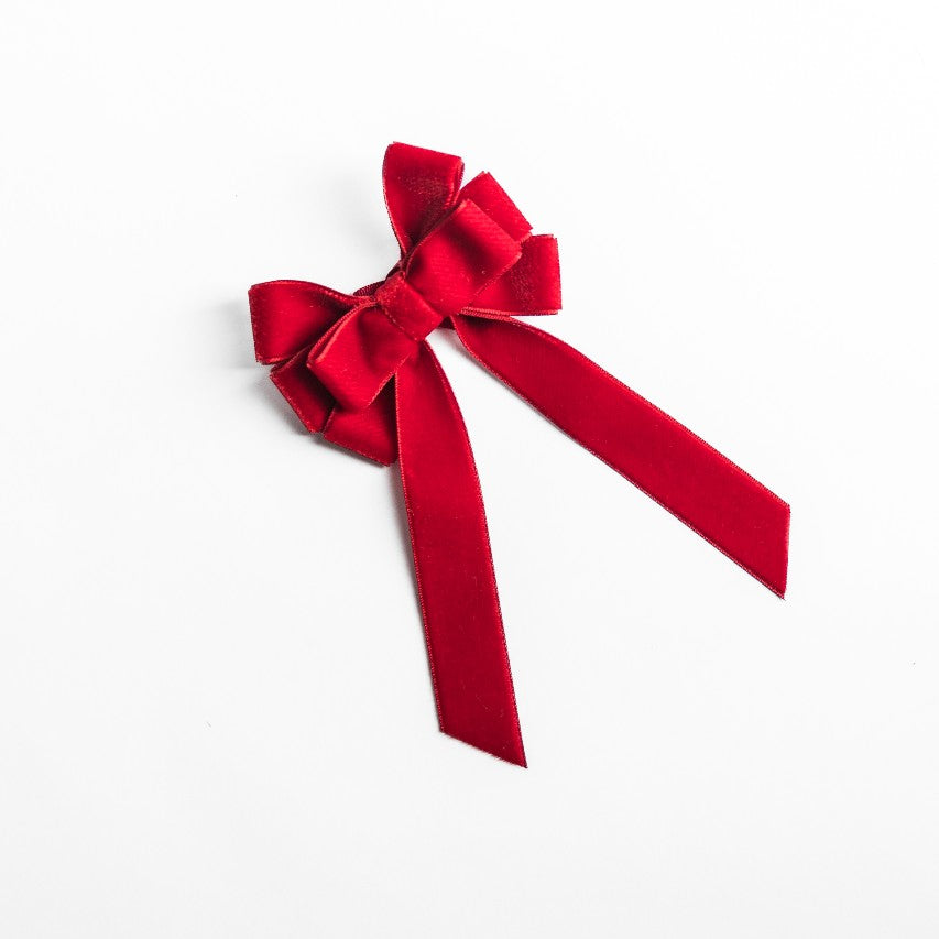 Christmas Tree Velvet Bow Baubles