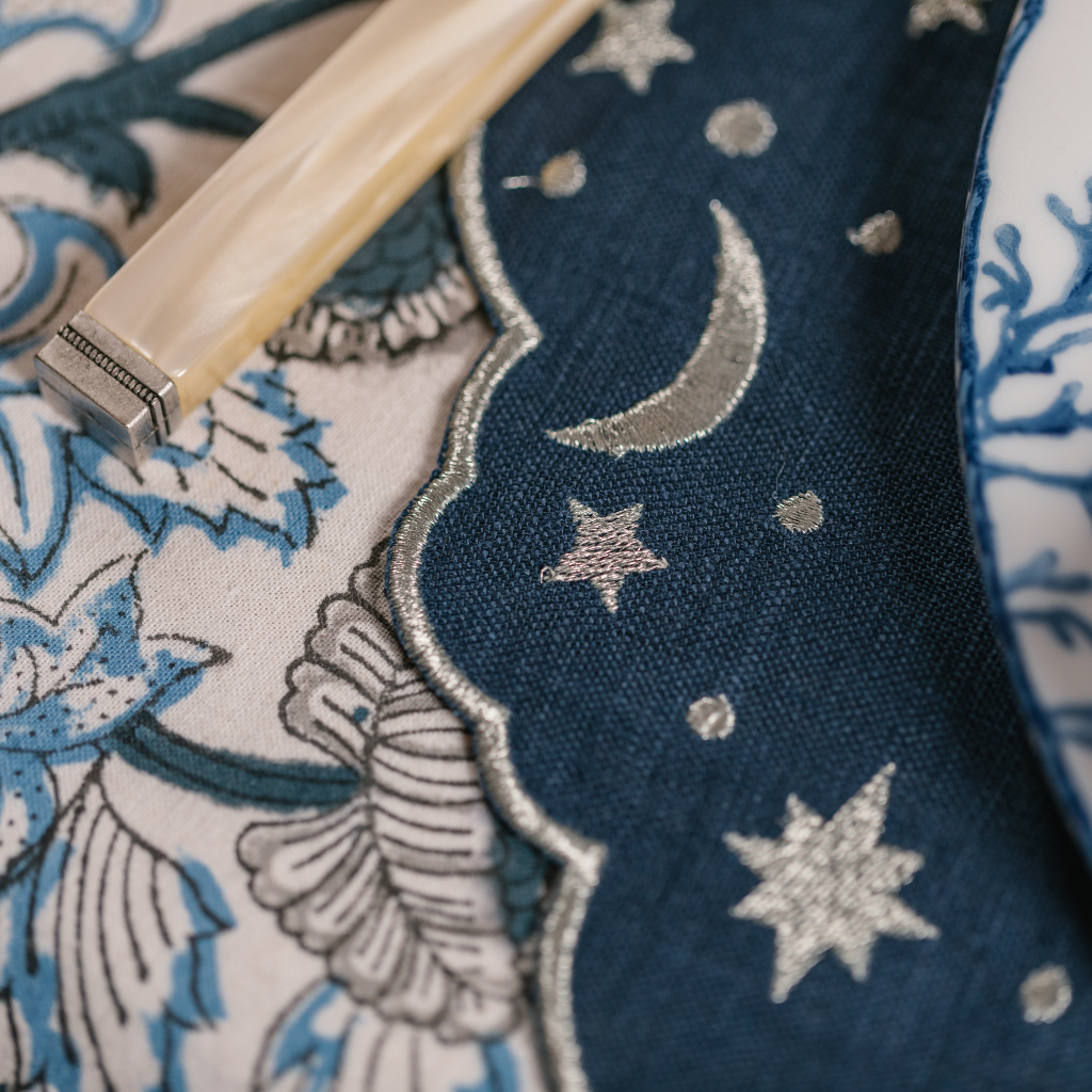Celestial Embroidered Placemat