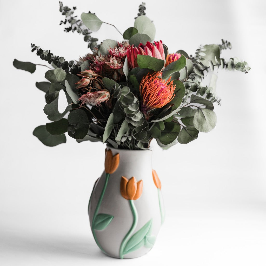 Apricot Tulip Vase