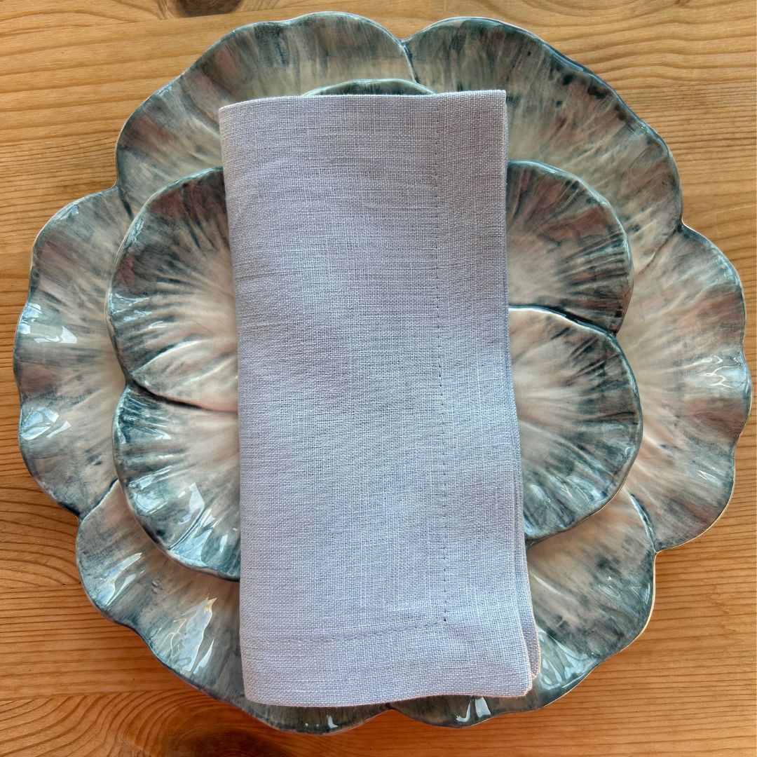 Rent: Pale Blue Linen Napkin