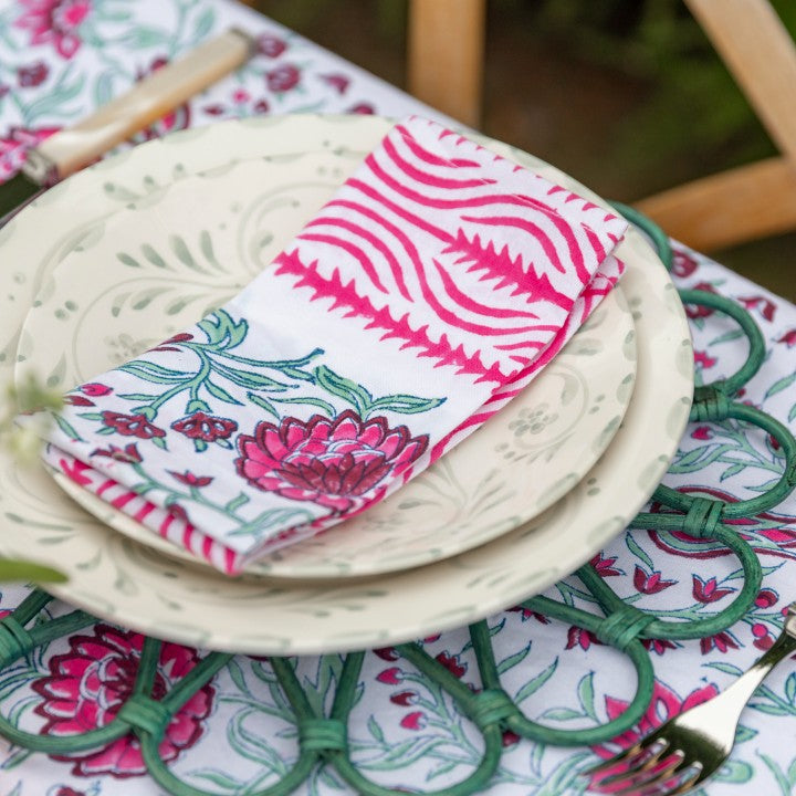 Sage Floral Dinner Plate