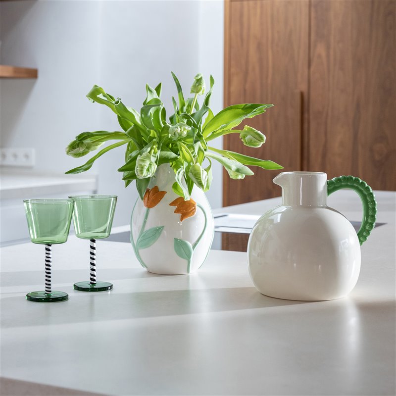 Apricot Tulip Vase