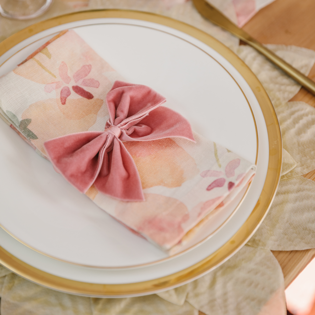 Champagne Gold Leaf Placemats (Set of Four)