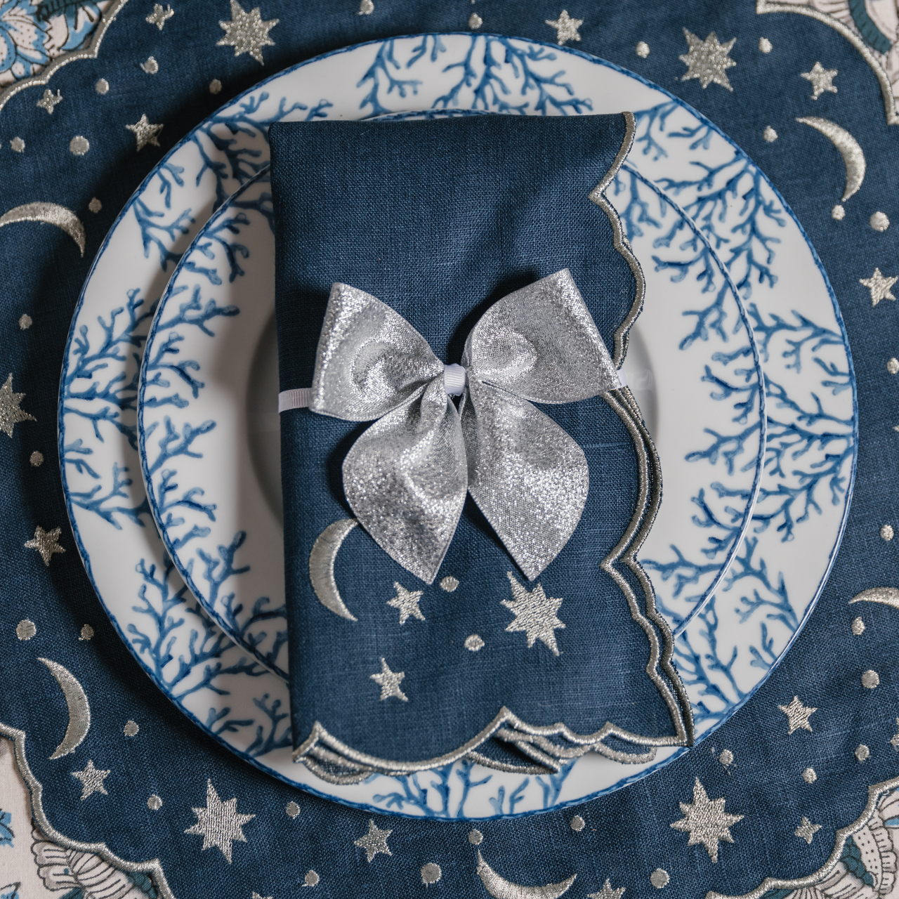 Celestial Embroidered Napkin