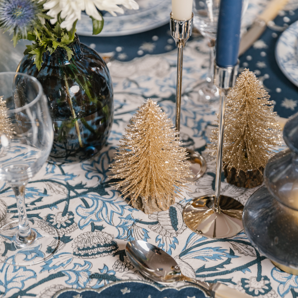 Sleek Silver Candlestick