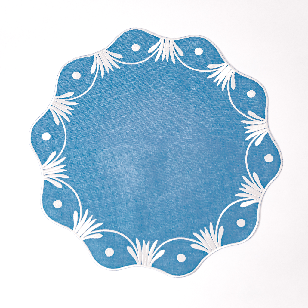 Bluebell Embroidered Placemat