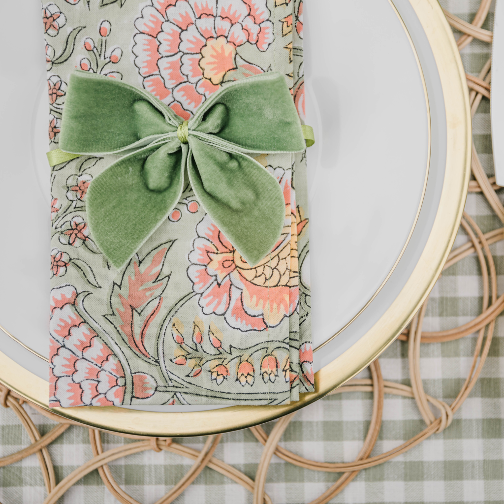 Dahlia Moss Napkins (Set of Two)