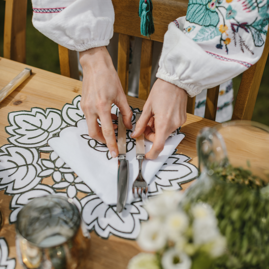 Flora Embroidered Placemat