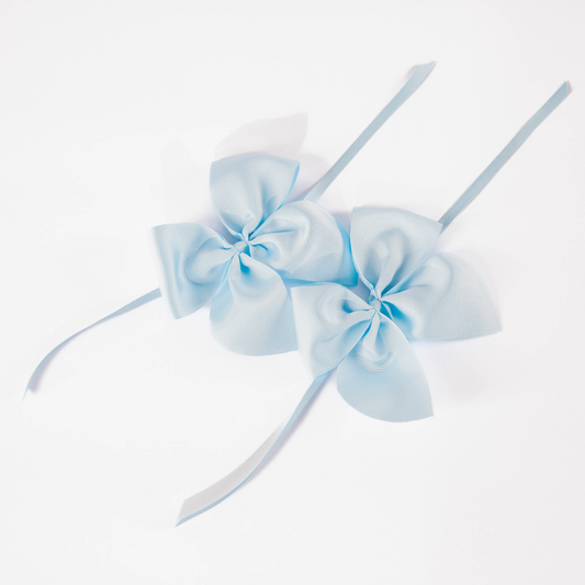 Pastel Blue Grosgrain Napkin Bows (Set of Two)