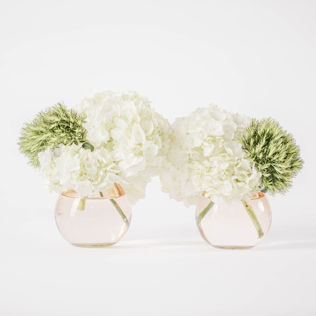 Amber Mini Bud Vase Duo