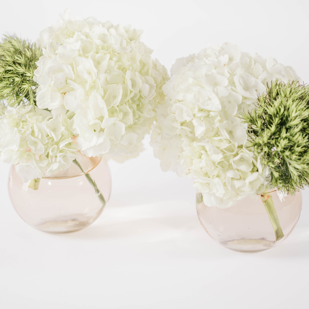 Amber Mini Bud Vase Duo
