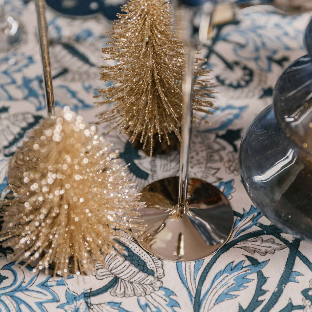 Sleek Silver Candlestick
